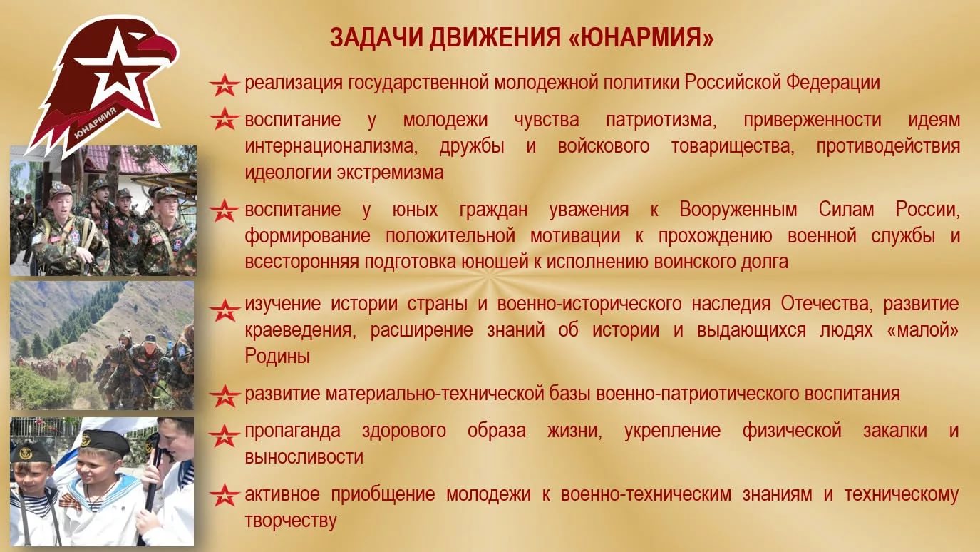 История создания юнармии в россии презентация